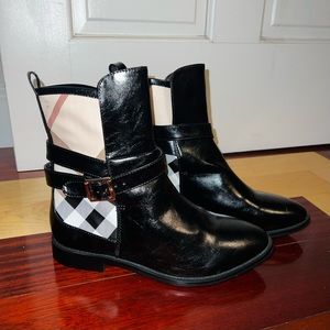 Black Leather Booties